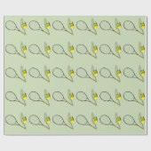 Papier Cadeau Ensemble de sport de tennis (Plat)
