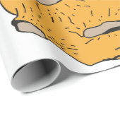 Papier Cadeau Ensemble d'illustrations de dessins animés sur l'e (Coin rond)