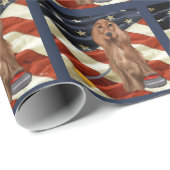 PAPIER CADEAU ENSEMBLE ROUGE DE CURLING  (Coin rond)