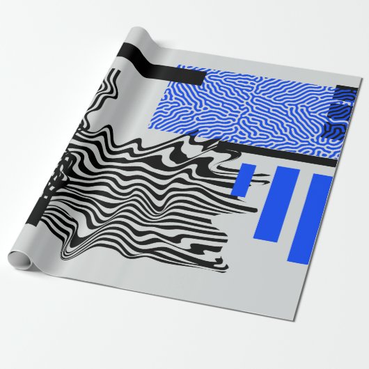 Papier Cadeau Ensemble universel de formes géométriques modernes (Déroulé)