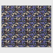 Papier Cadeau Ensembles et patins de chandail d'hiver sur le (Plat)