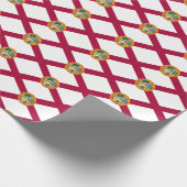 Papier Cadeau Ensign Motif Carrelé De Floride (Coin)