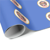 Papier Cadeau Ensigne Motif Carrelé Du Minnesota (Coin rond)