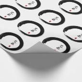 Papier Cadeau Enso Circle et Brother Calligraphy (Coin)