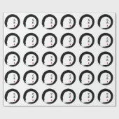 Papier Cadeau Enso Circle et Brother Calligraphy (Plat)