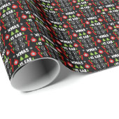 Papier Cadeau ENT Doctor Christmas (Coin rond)