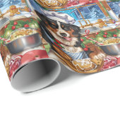 Papier Cadeau Entlebucher Mountain Holiday Baking : Festif (Coin rond)