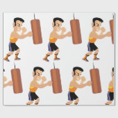 Papier Cadeau Entraînement en boîte avec sac de poinçonnage (Plat)