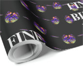 Papier Cadeau ENTREPRISE FINE JOUR DE NAISSANCE_kaleidoscop_Gift (Coin rond)