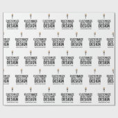 Papier Cadeau Entreprise personnalisée minimaliste (Plat)