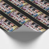 PAPIER CADEAU ENVELOPPANT PAPER-IF VOUS AVEZ LES AMIS FOUS (Coin)