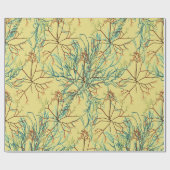 Papier Cadeau Enveloppe aquatique de papier de motif d'algue (Plat)