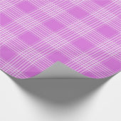 Papier Cadeau Enveloppe cadeau À damiers violet et blanc (Coin)