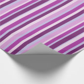 Papier Cadeau Enveloppe cadeau à rayures violet et lavande (Coin)