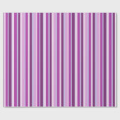 Papier Cadeau Enveloppe cadeau à rayures violet et lavande (Plat)