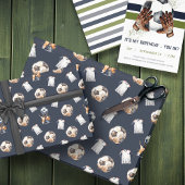 Papier Cadeau Enveloppe cadeau à thème de football