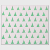 Papier Cadeau Enveloppe cadeau Arbre de Noël rose (Plat)