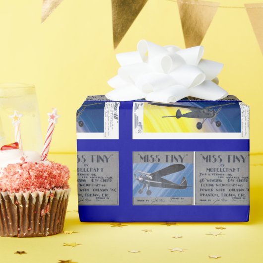 Papier Cadeau Enveloppe cadeau - Avions modèle antique (Fête d'anniversaire)