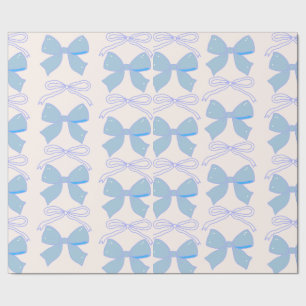 Papier Cadeau Enveloppe cadeau Baby shower Bow bleu