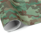 Papier Cadeau Enveloppe cadeau Camouflage Armée ou Chasse (Coin rond)