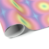 Papier Cadeau Enveloppe cadeau - Cercles arc-en-ciel avec bleu (Coin rond)