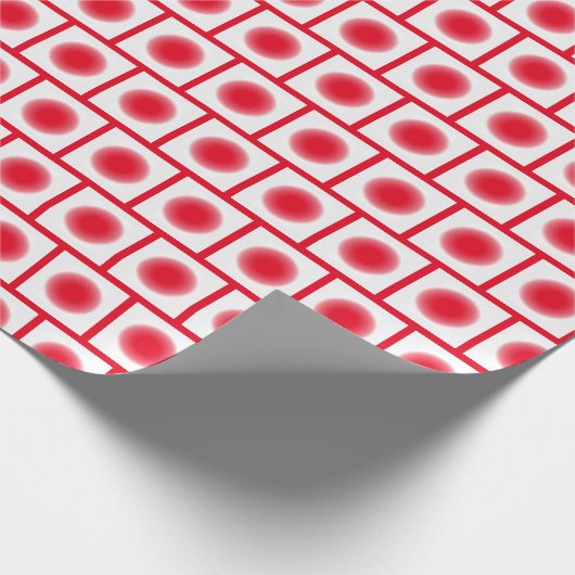 Papier Cadeau Enveloppe cadeau - Cercles diffus en briques blanc (Coin)