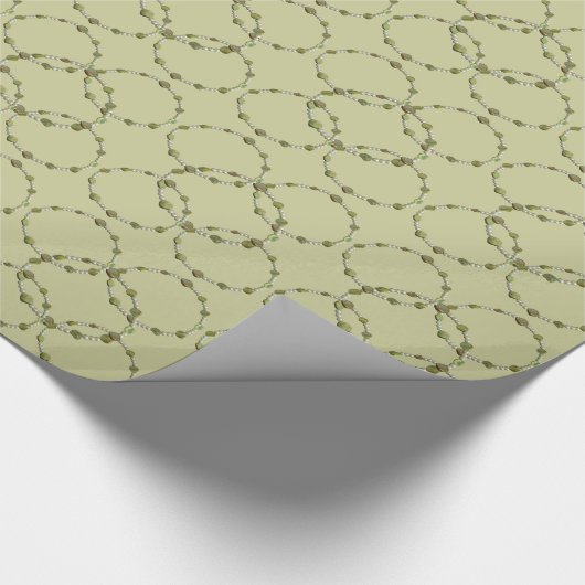 Papier Cadeau Enveloppe cadeau - Cercles enclavés - Perles et pi (Coin)