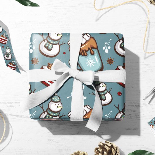 Papier Cadeau Enveloppe cadeau chocolat chaud | Papier d'envelop