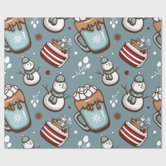 Papier Cadeau Enveloppe cadeau chocolat chaud | Papier d'envelop (Plat)