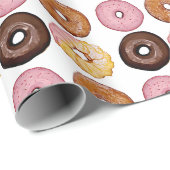 Papier Cadeau Enveloppe-cadeau chocolat, laqué et beignets de fr (Coin rond)