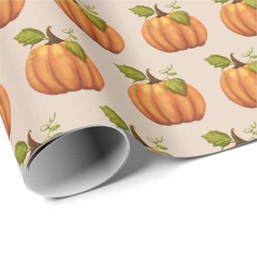 Papier Cadeau Enveloppe Cadeau Citrouille d'automne Halloween Th (Coin rond)
