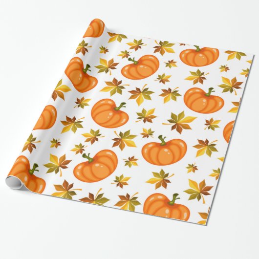 Papier Cadeau Enveloppe cadeau Citrouille orange | Enveloppe cad (Déroulé)