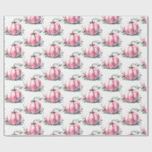 Papier Cadeau Enveloppe cadeau Citrouille rose mignonne (Plat)