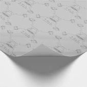 Papier Cadeau Enveloppe cadeau - Cloches d'anniversaire en argen (Coin)
