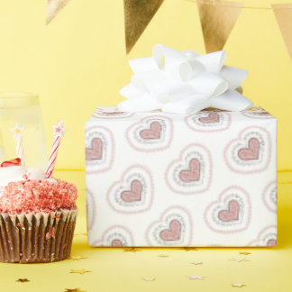 Papier Cadeau Enveloppe cadeau Coeurs Joyeux (Leopard)