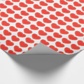 Papier Cadeau Enveloppe cadeau - Coeurs rouges 3D (Coin)