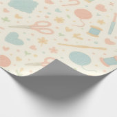 Papier Cadeau Enveloppe cadeau — Crochet Design en tons pastel (Coin)