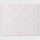 Papier Cadeau Enveloppe cadeau Damas rose et blanc (Plat)