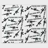 Enveloppe cadeau d'anniversaire à thème Ar-15