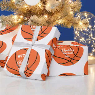Papier Cadeau Enveloppe cadeau de basket-ball personnalisée avec