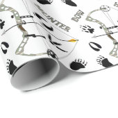 Papier Cadeau Enveloppe-cadeau de chasseur, chasse à l'arc, papi (Coin rond)