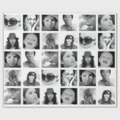 Papier Cadeau Enveloppe cadeau de collage de 10 photos (Plat)