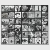 Papier Cadeau Enveloppe cadeau de collage de 42 photos (Plat)