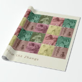 Papier Cadeau Enveloppe cadeau de collage photo de Noël (Déroulé)