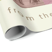 Papier Cadeau Enveloppe cadeau de collage photo de Noël (Coin rond)