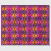 Papier Cadeau Enveloppe cadeau de diamants de Jacquard vibrants (Plat)