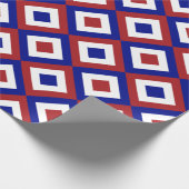 Papier Cadeau Enveloppe cadeau de diamants rouges, blancs et ble (Coin)