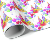Papier Cadeau Enveloppe cadeau de fête (Coin rond)