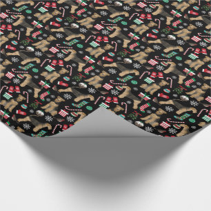 Papier Cadeau Enveloppe cadeau de Noël Airedale