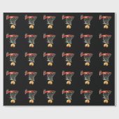 Papier Cadeau Enveloppe cadeau de Noël de basket-ball (Plat)